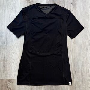 Lalabu The Dad Shirt v-neck Short Sleeve in Black Mens Size S Small